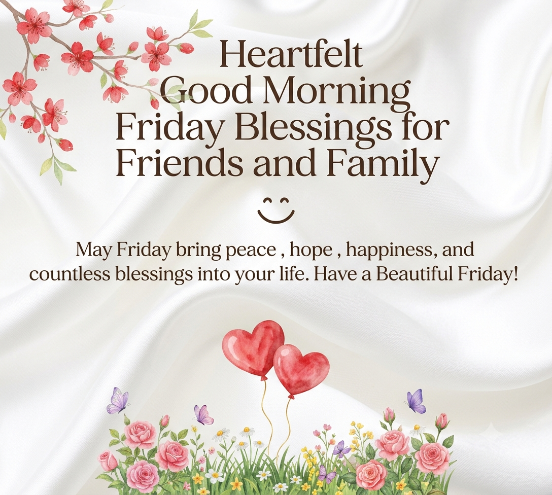 Heartfelt Good Morning Friday Blessings for Friends and Family