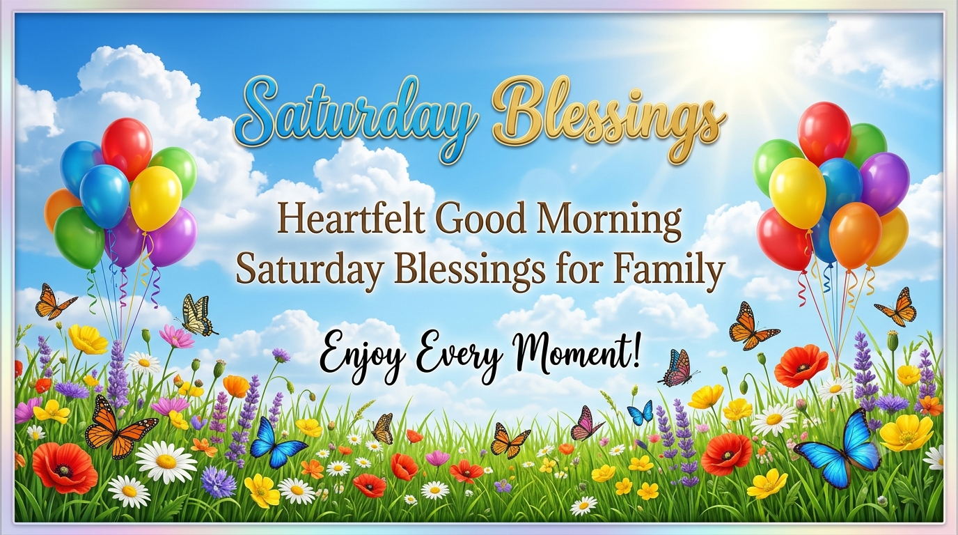 Heartfelt Good Morning Saturday Blessings for Family