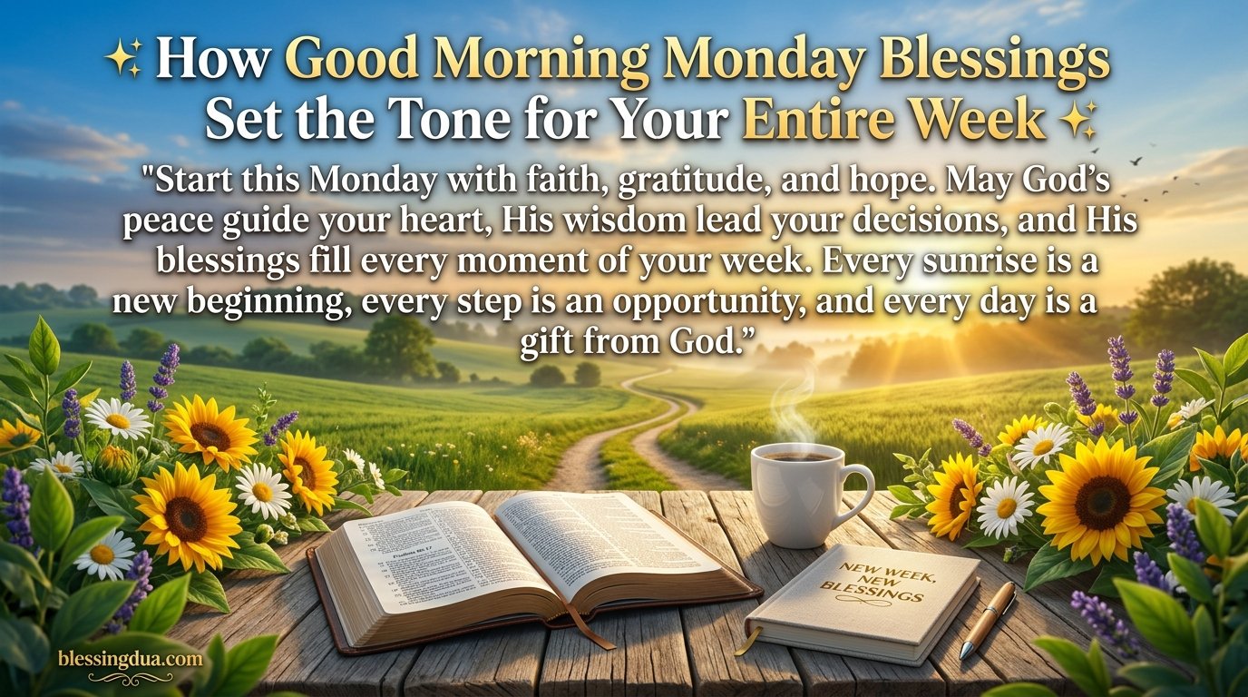 How Good Morning Monday Blessings Set the Tone for Your Entire Week