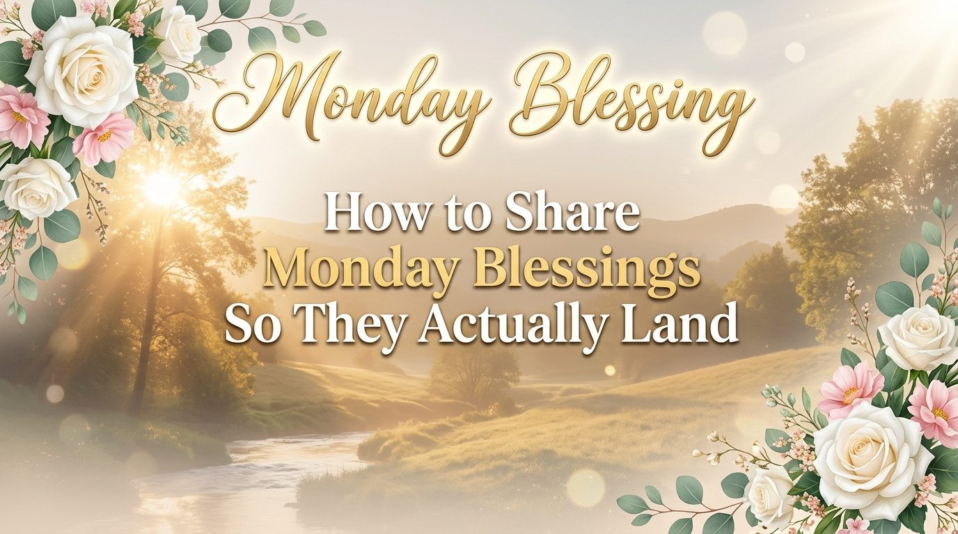 How to Share Monday Blessings So They Actually Land