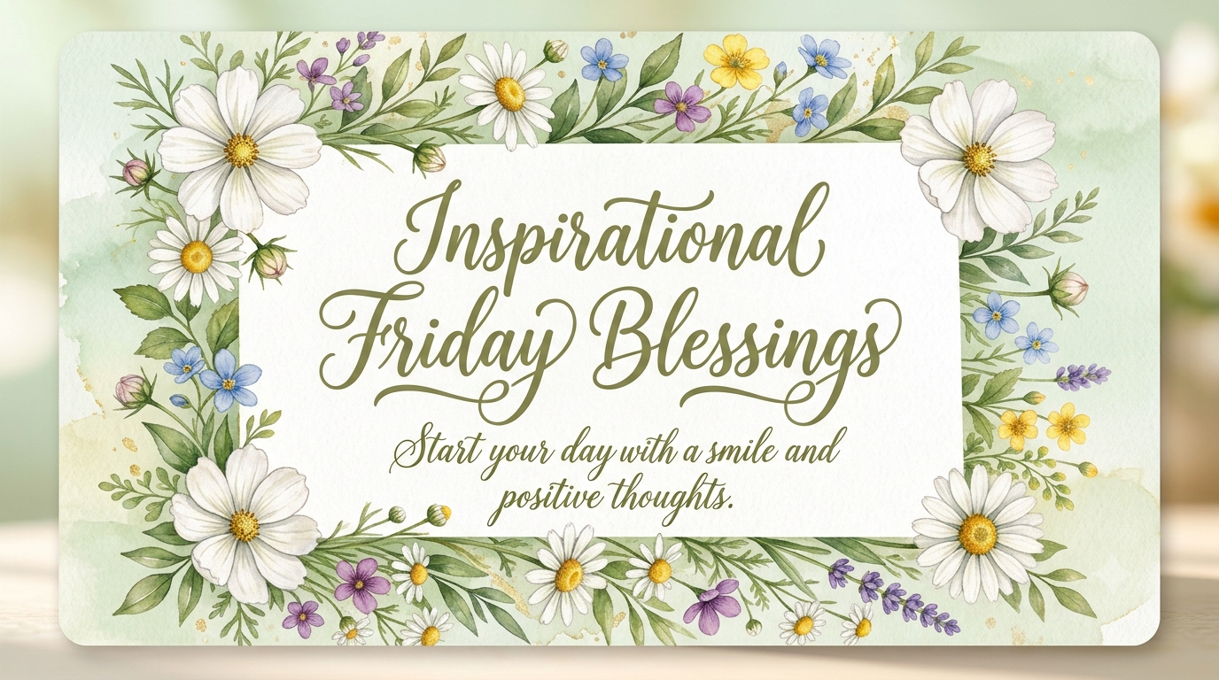 Inspirational Friday Blessings
