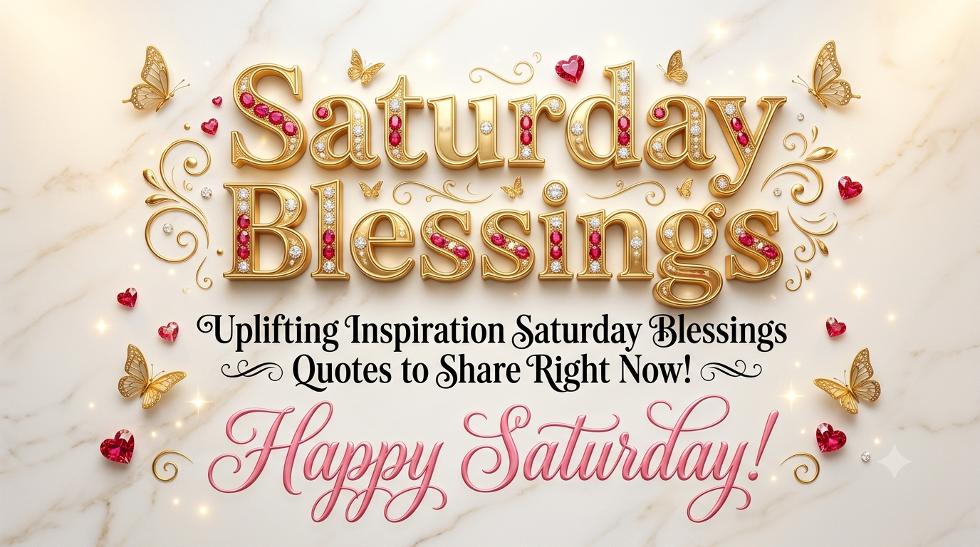 Uplifting Inspiration Saturday Blessings Quotes to Share Right Now