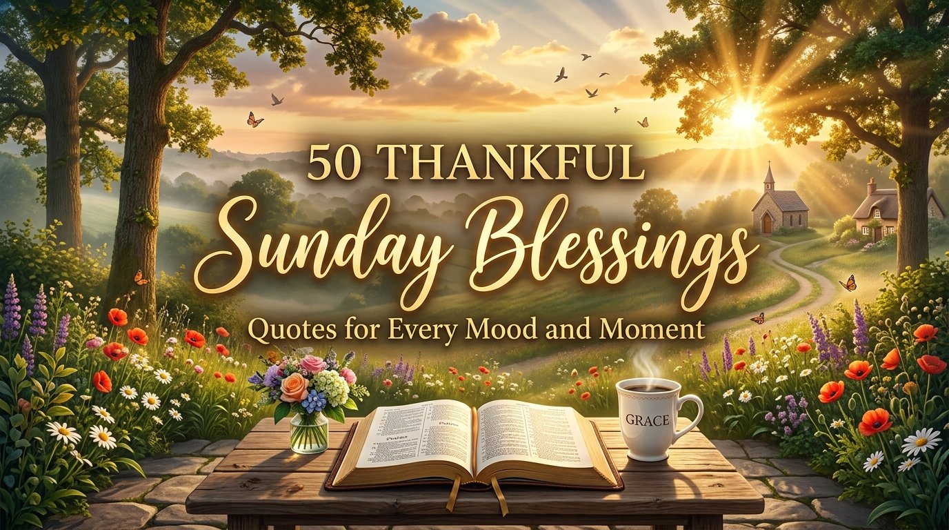 50 Thankful Sunday Blessings Quotes for Every Mood and Moment