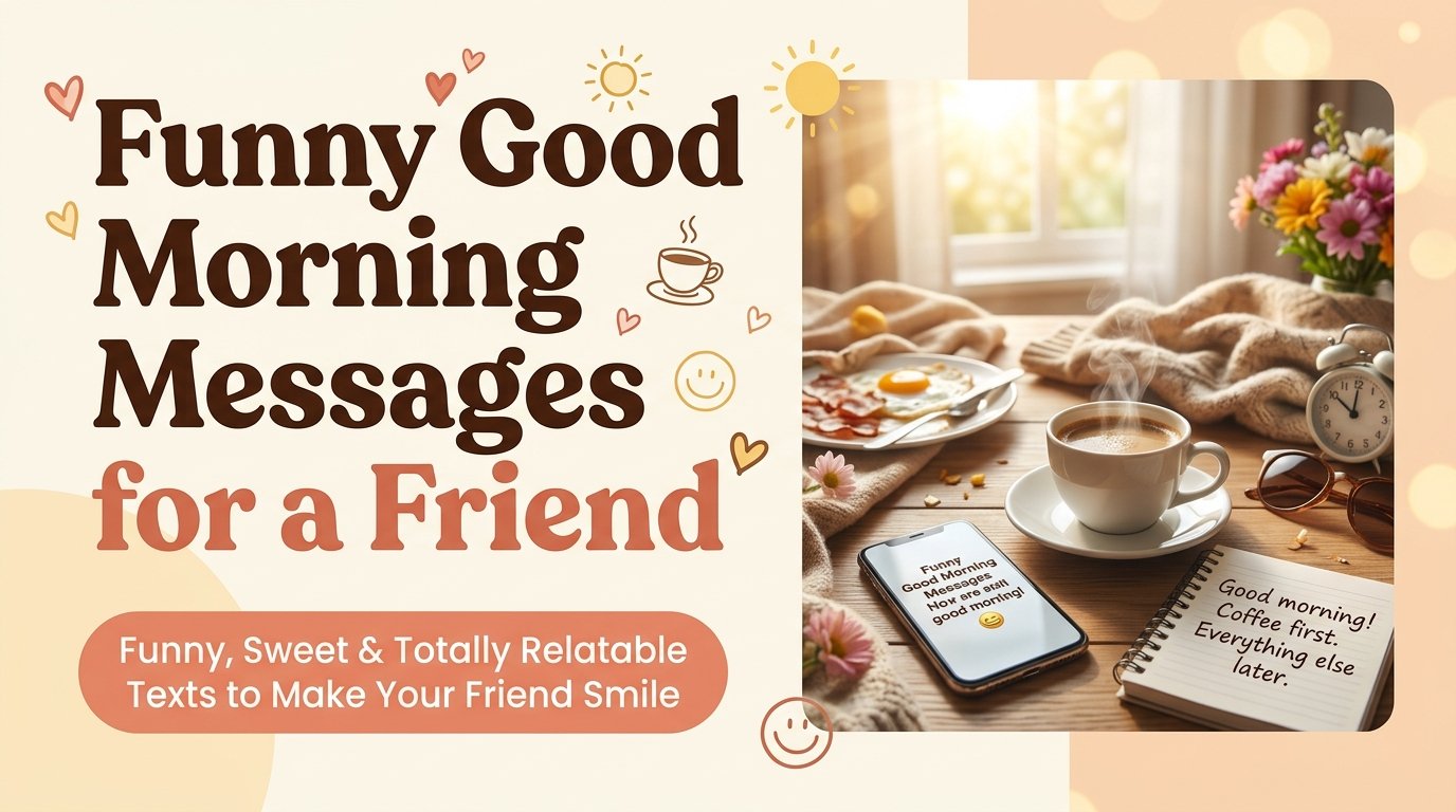 Funny Good Morning Messages for a Friend