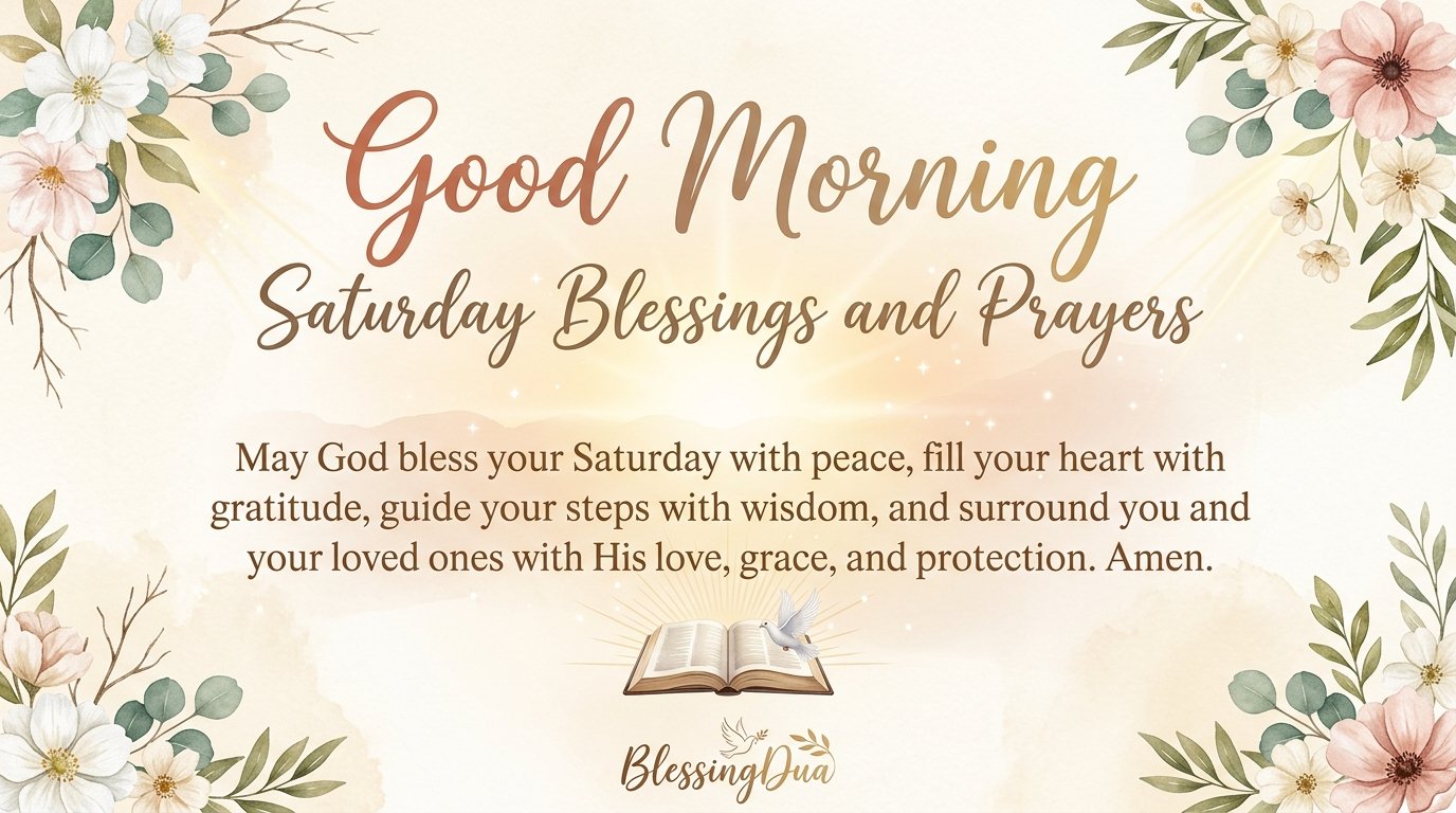 Good Morning Saturday Blessings and Prayers