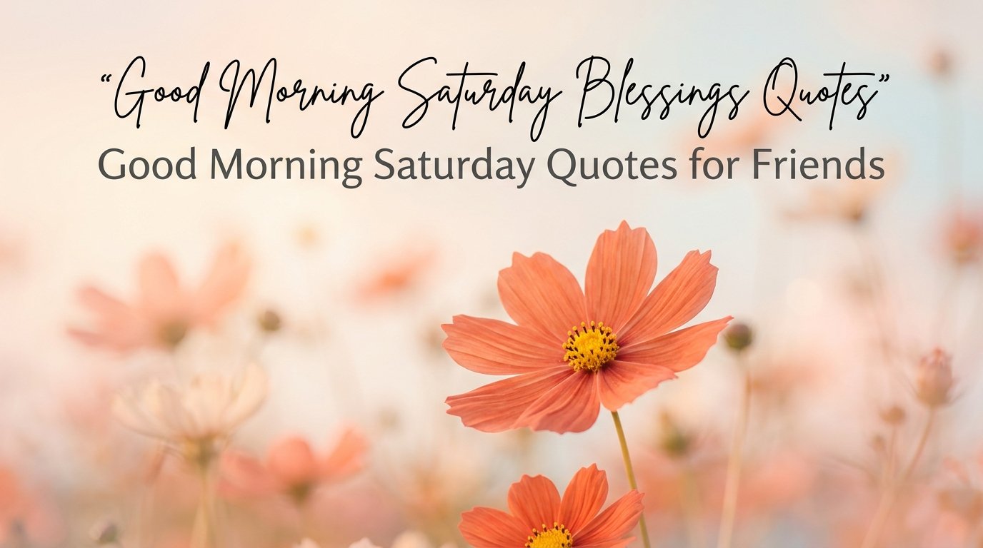 Good Morning Saturday Quotes for Friends