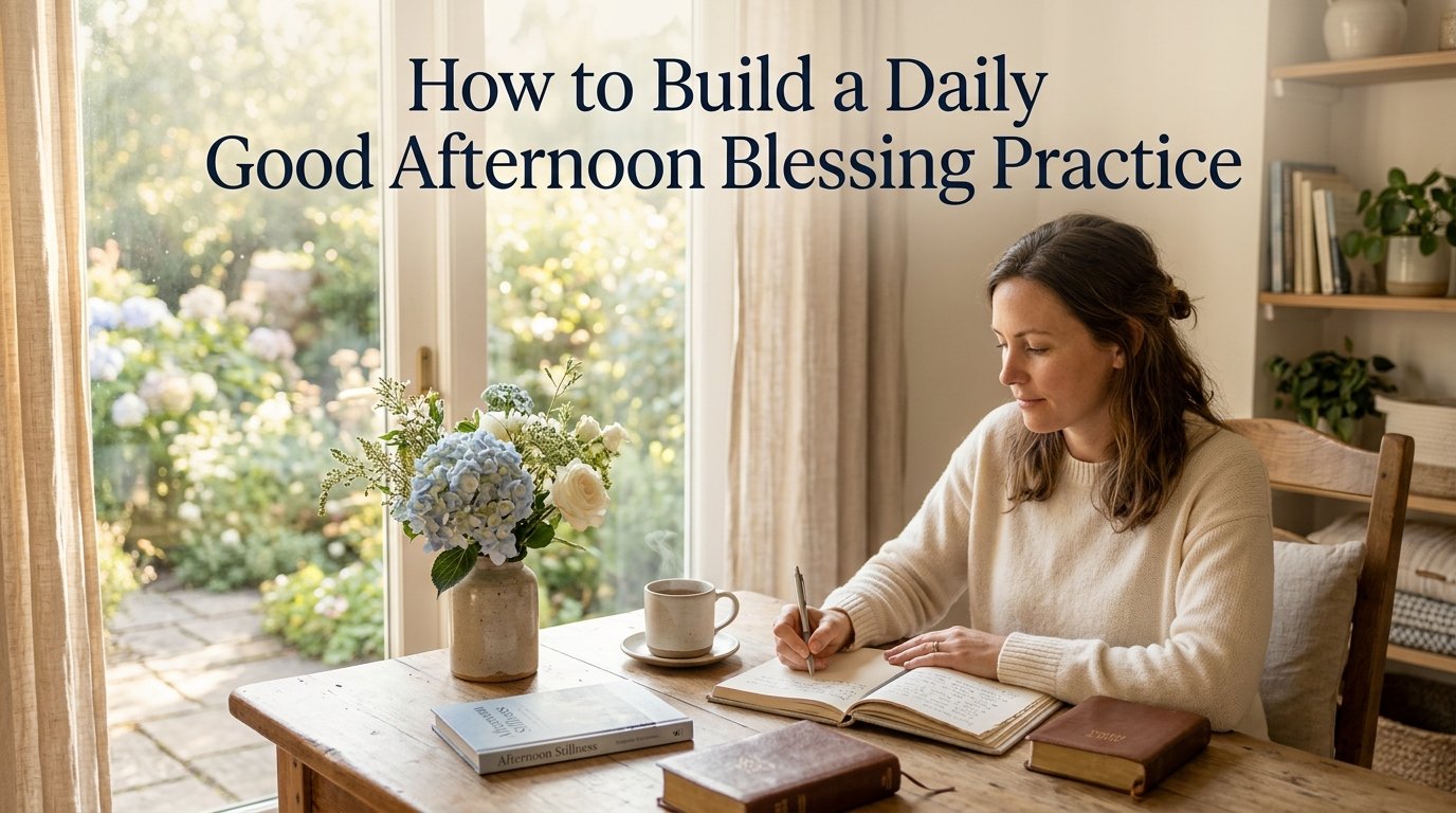 How to Build a Daily Good Afternoon Blessing Practice