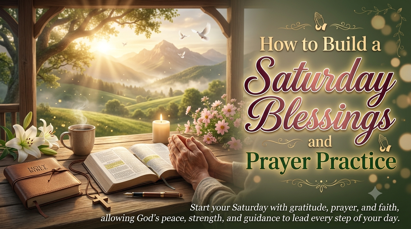 How to Build a Saturday Blessings and Prayer Practice