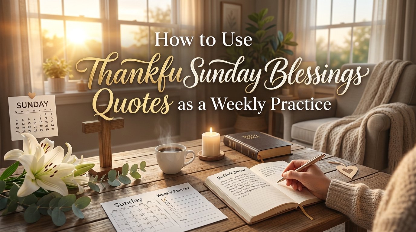How to Use Thankful Sunday Blessings Quotes as a Weekly Practice