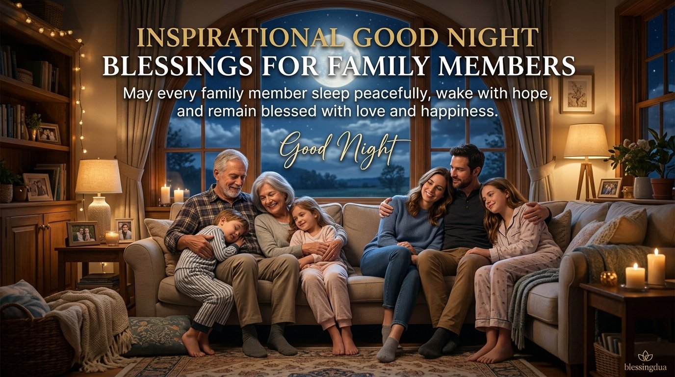 Inspirational Good Night Blessings for Family Members