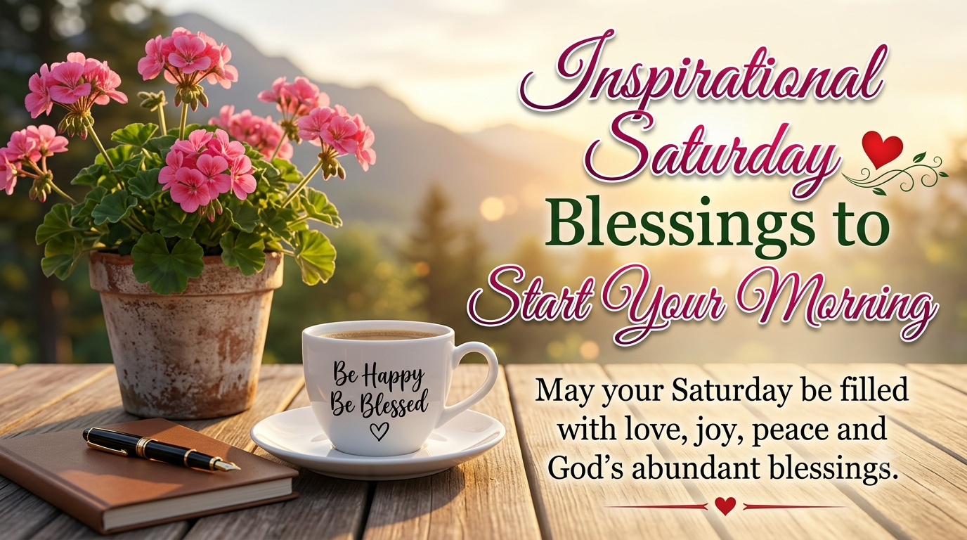 Inspirational Saturday Blessings to Start Your Morning