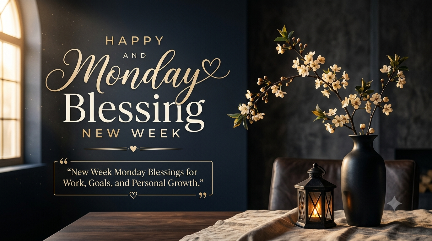 New Week Monday Blessings for Work, Goals, and Personal Growth