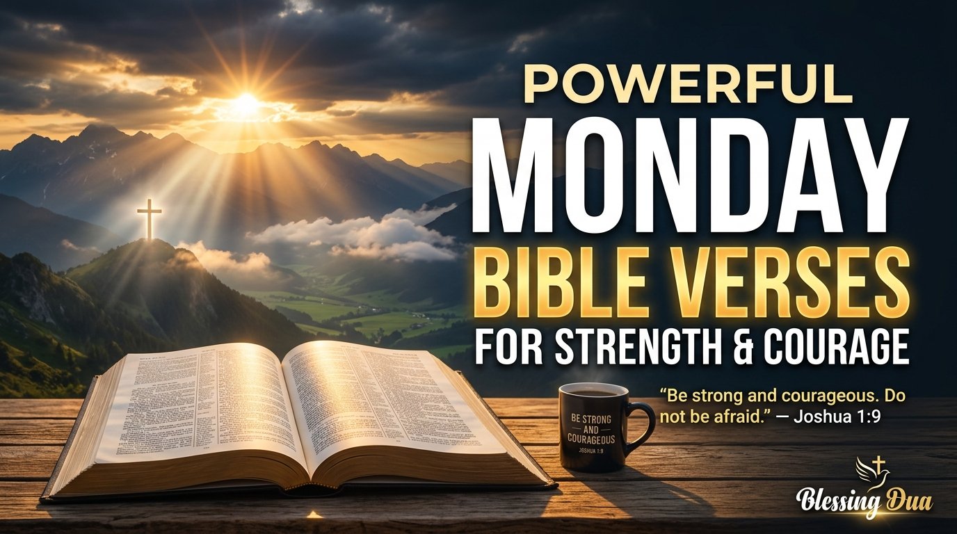 Powerful Monday Bible Verses for Strength and Courage