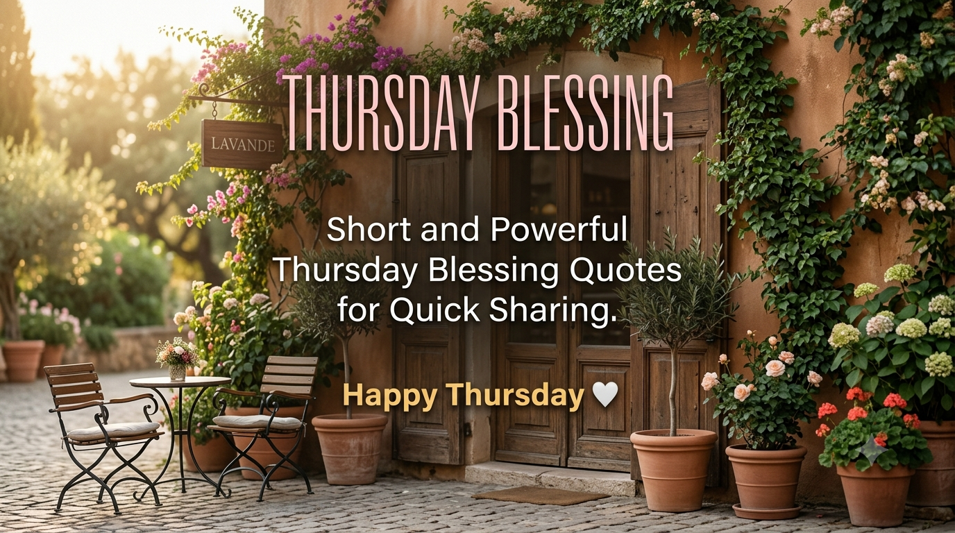 Short and Powerful Thursday Blessing Quotes for Quick Sharing