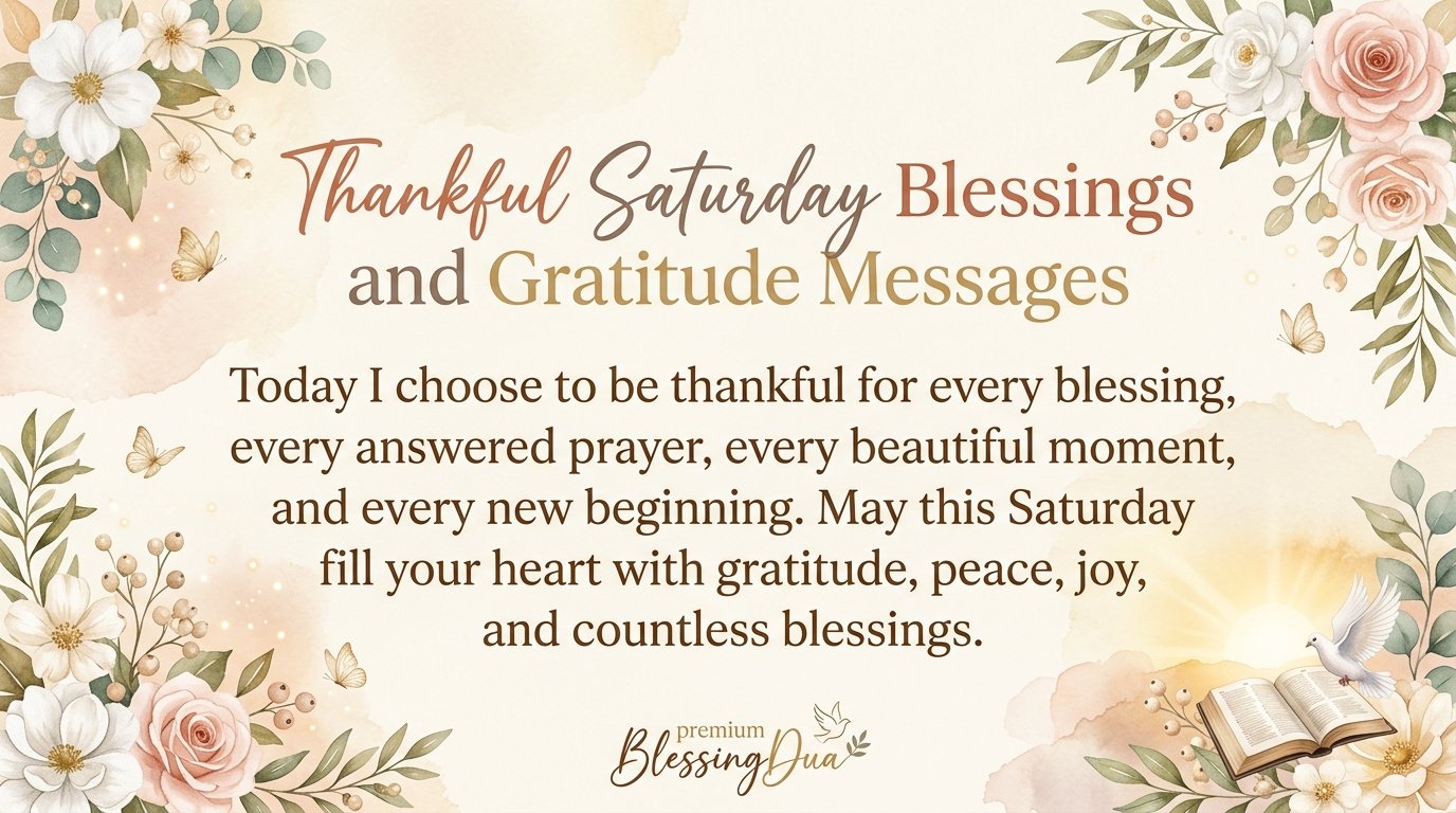Thankful Saturday Blessings and Gratitude Messages