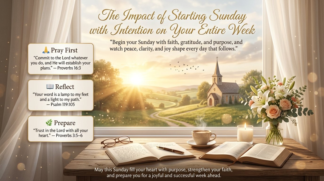 The Impact of Starting Sunday with Intention on Your Entire Week