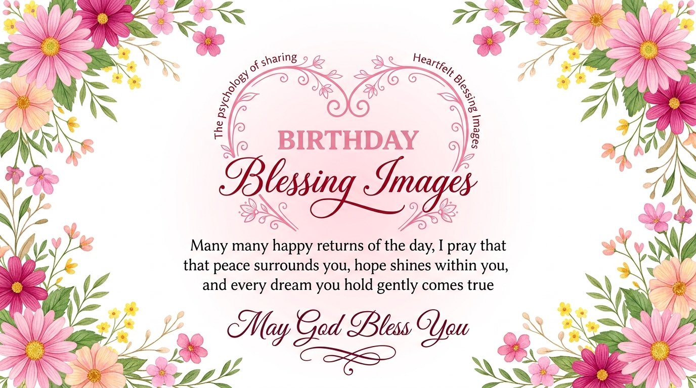 The Psychology of Sharing Heartfelt Birthday Blessing Images