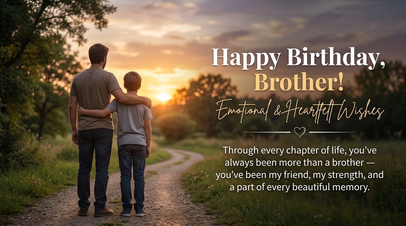 Emotional and Heartfelt Birthday Wishes for Brother