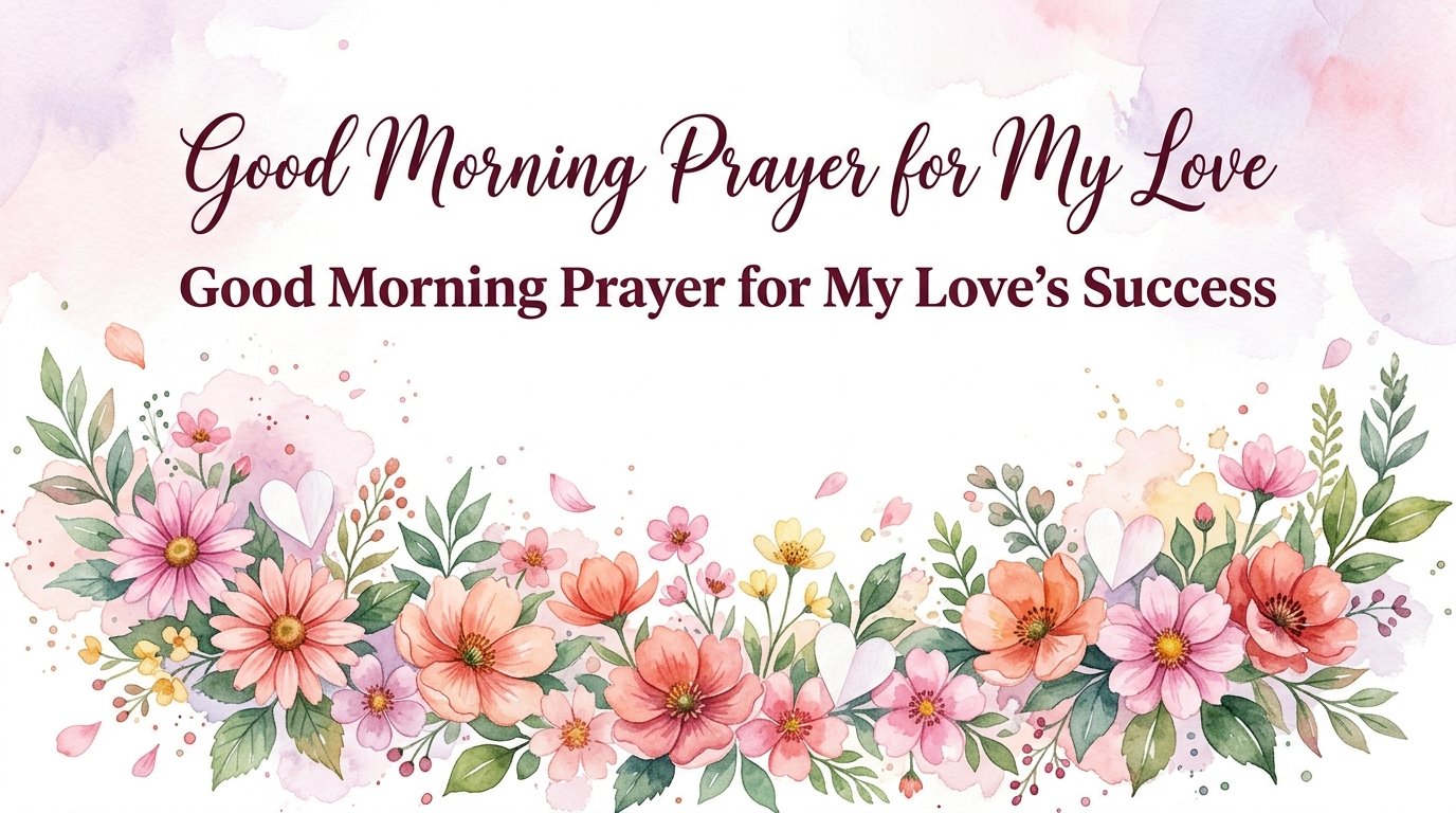 Good Morning Prayer for My Love's Success