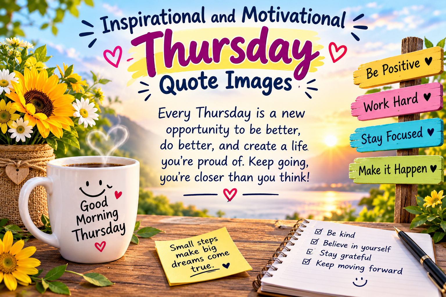 Inspirational and Motivational Thursday Quote Images