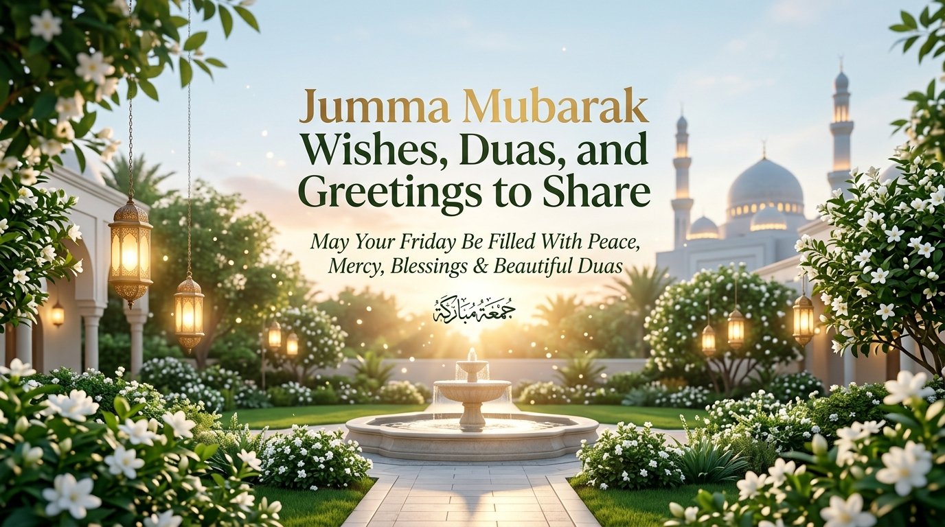 Jumma Mubarak Wishes, Duas, and Greetings to Share