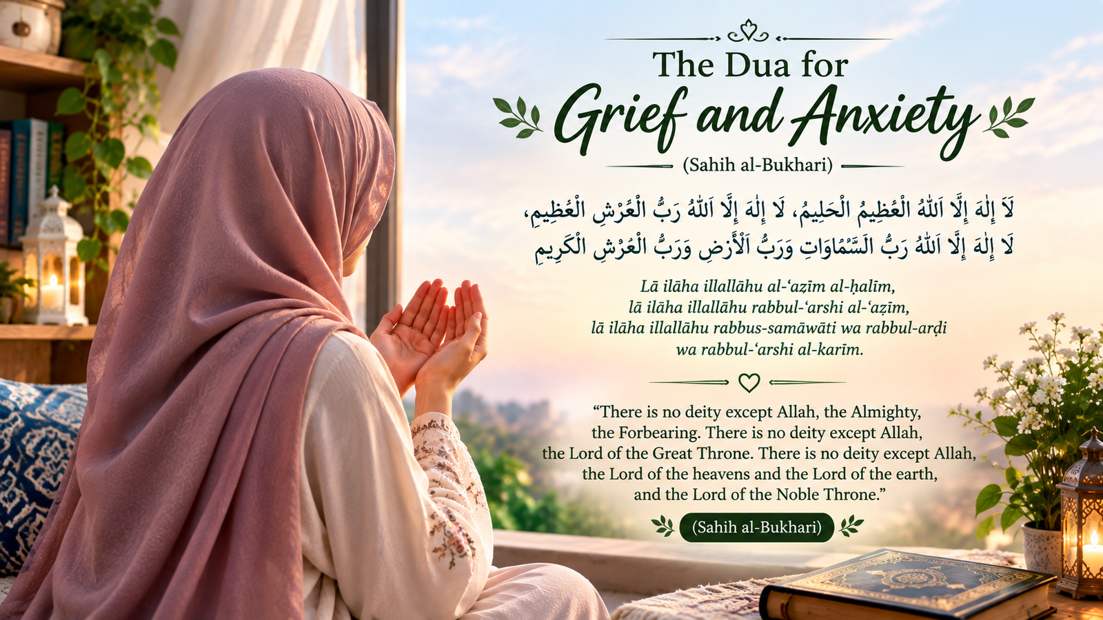 The Dua for Grief and Anxiety (Sahih al-Bukhari)