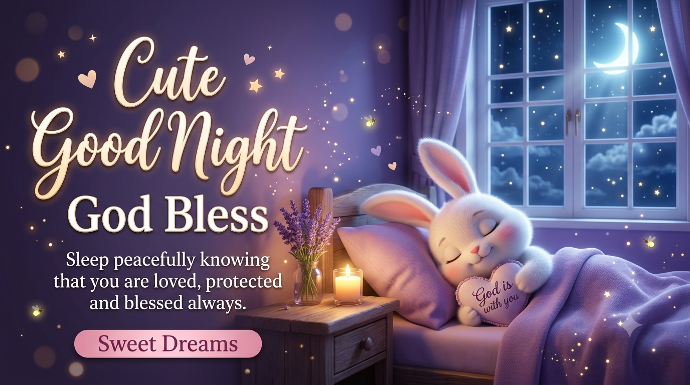 Cute Good Night God Bless