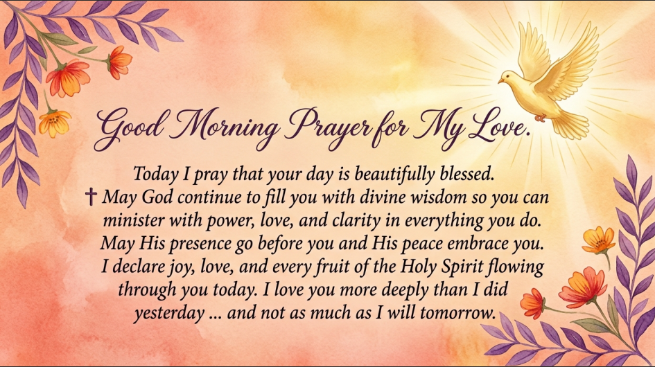 Good Morning Prayer for My Love