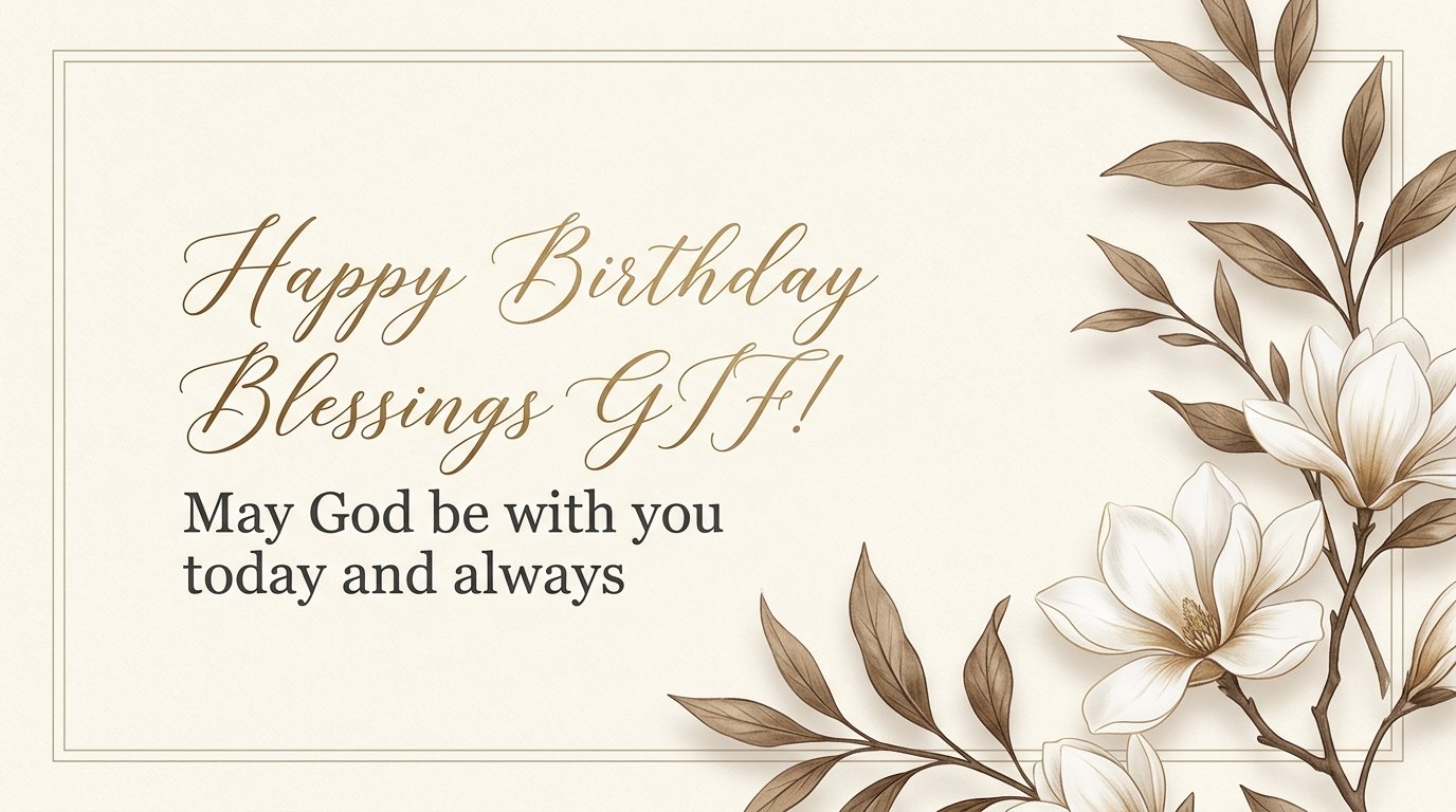 Happy Birthday Blessings GIF