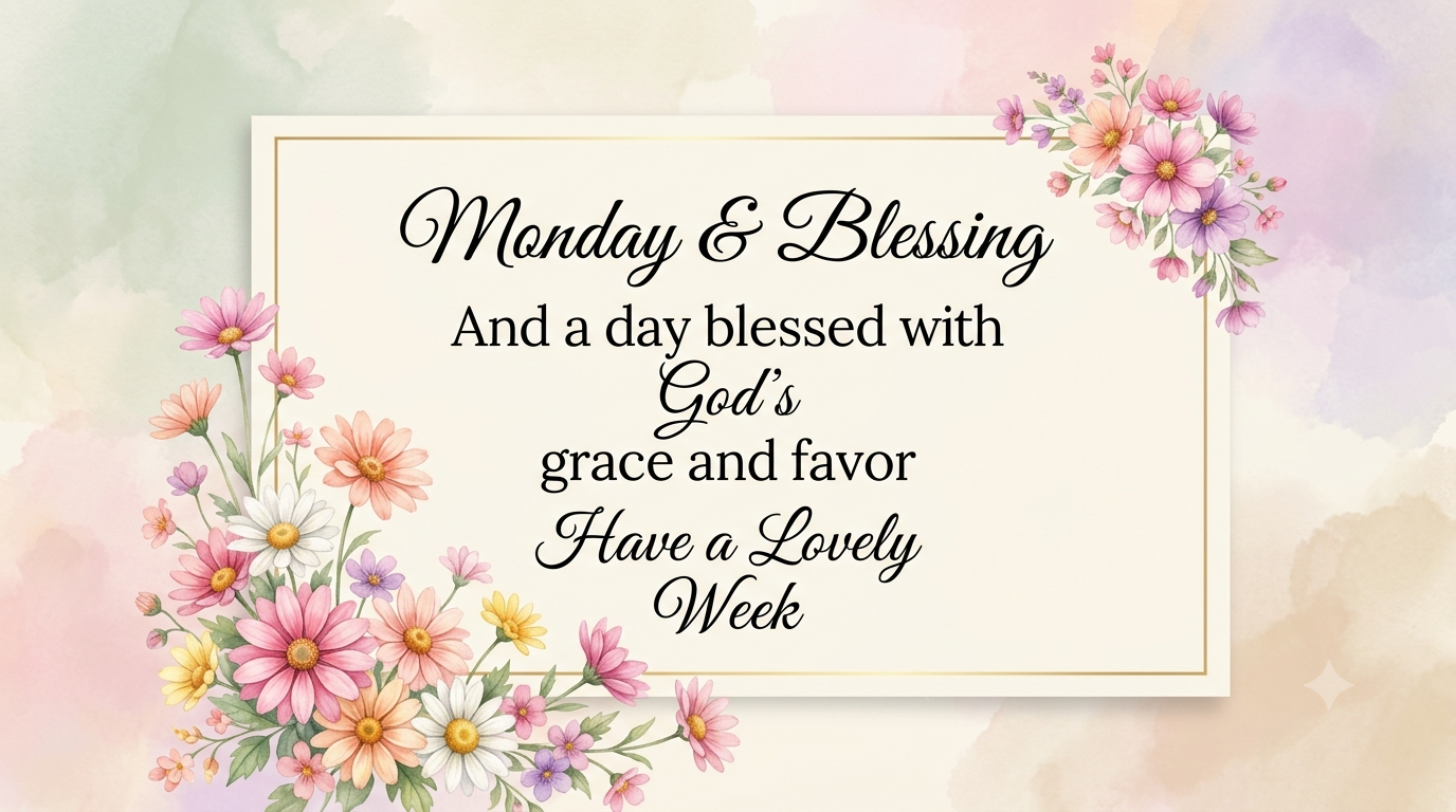 New Week Monday Blessing