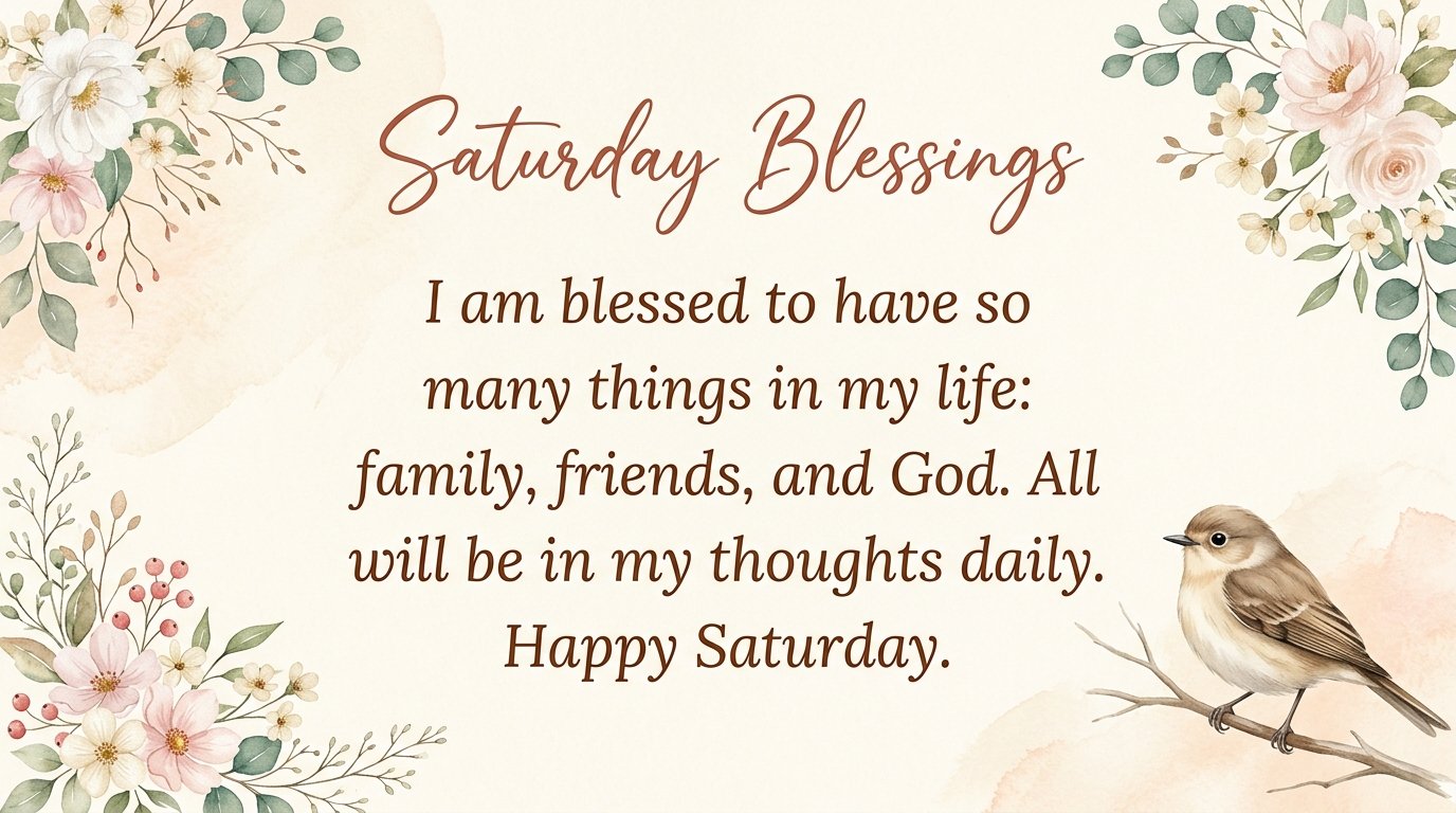 Saturday Blessings