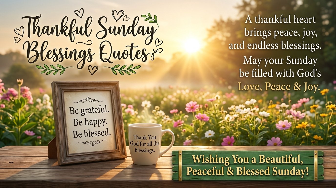 Thankful Sunday Blessings Quotes