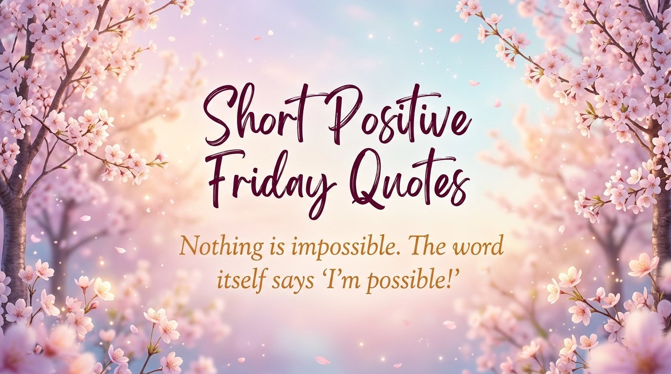 Short Positive Friday Quotes